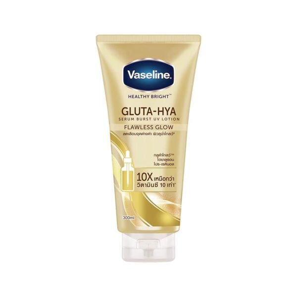 Vaseline Gluta-Hya Flawless Glow Serum Burst UV Lotion 300ml in bd