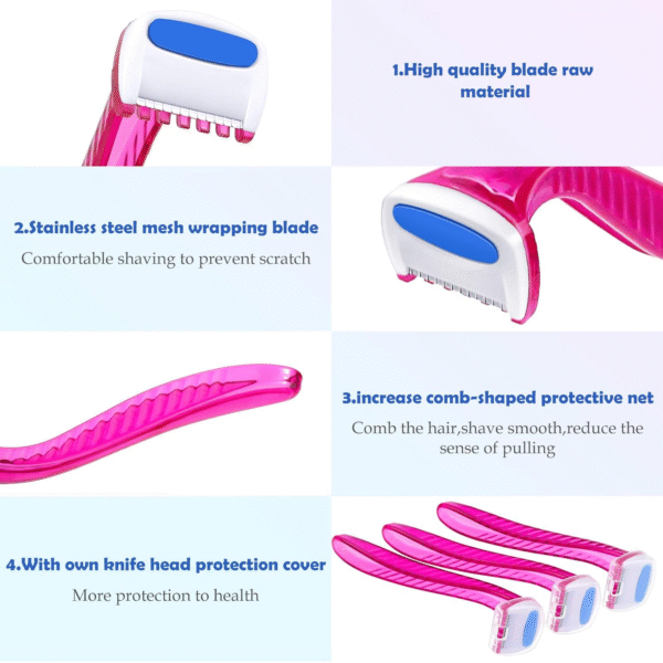 Beauty Formulas, Disposable Razor, Bikini Razor, Hair Removal, Travel Razor, 3Pcs Razor, Gentle Razor IN BD