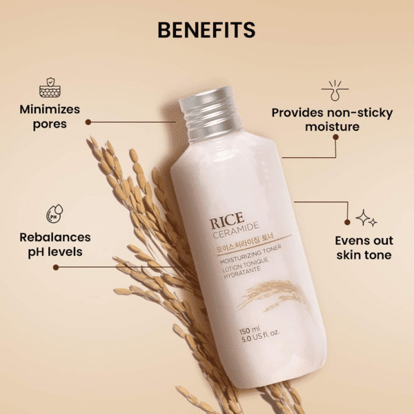 The Face Shop Rice Ceramide Moisturizing Toner 150ml in bd
