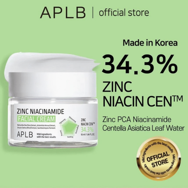 APLB Zinc Niacinamide Facial Cream 55ml - Image 4