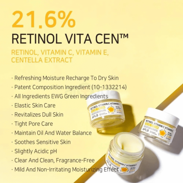 APLB Retinol Vitamin C Vitamin E Facial Cream 55ml in bd