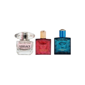 Versace Miniature Perfume Combo | Bright Crystal EDT 5ml, Eros EDT 5ml & Eros Flame EDP 5ml