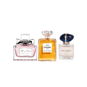 Luxury Women’s Perfume Miniature Combo | My Way 7ml, Miss Dior 5ml & Chanel N°5 7.5ml