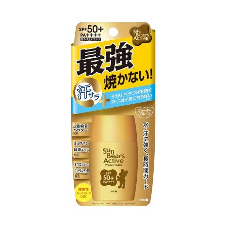 Omi Sun Bears Active Protect Milk Sunscreen SPF 50+ PA++++ 30g – Lightweight UV Protection