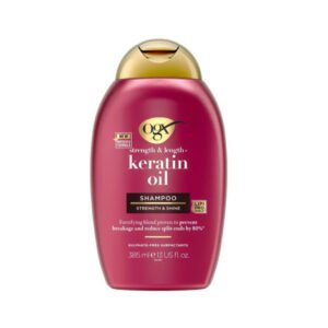 OGX Keratin Oil Shampoo 385ml – Strengthening Hair Care