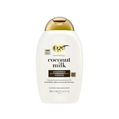 OGX Nourishing Coconut Milk Shampoo 385ml – Hydrating Hair Care