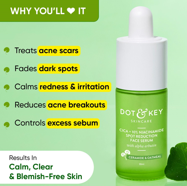 Dot & Key Cica + 10% Niacinamide Spot Face Serum 30ml - Image 3